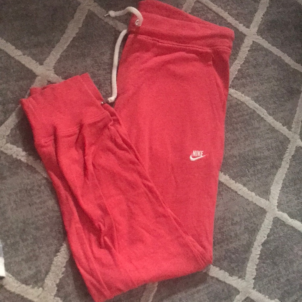 Nike sweatpants coral pink